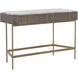 Mauro 46 X 20 inch Grey / Antique Brass Console Table